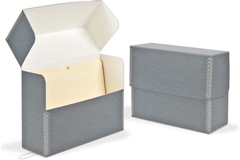 grey metal edge boxes|Amazon.com: Gaylord Archival Blue/Grey Document .